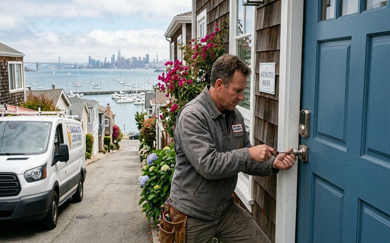 Smart lock installation for Sausalito vacation rental property management