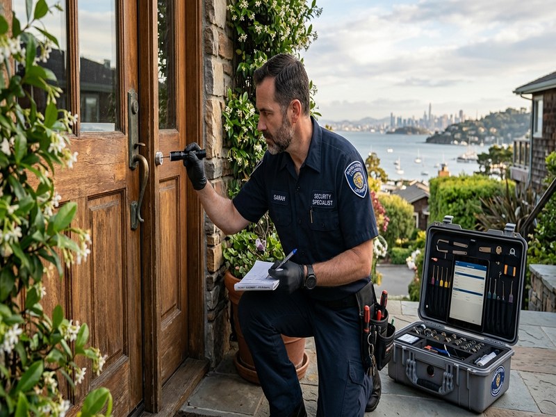 Commercial lock rekeying for Sausalito waterfront boutique